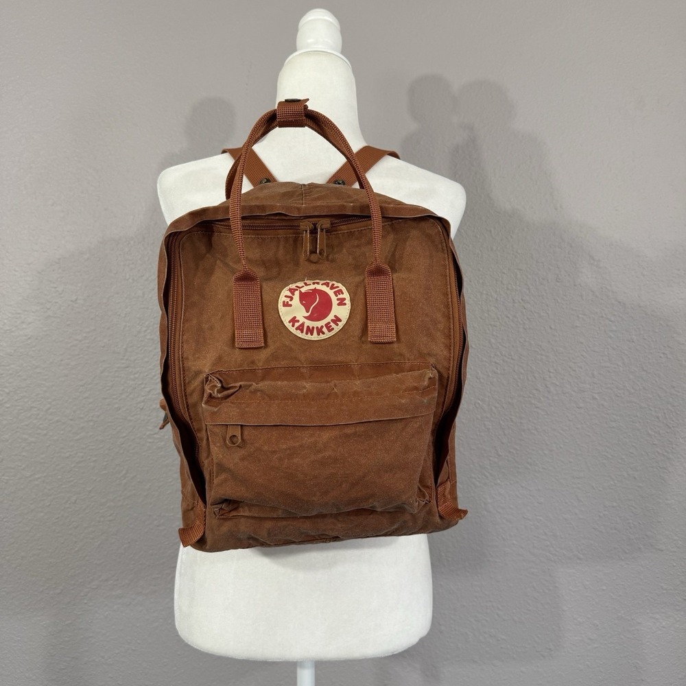 Fjallraven Kanken Terracotta Adjustable Straps Outdoor Hiking Daypack Backpack